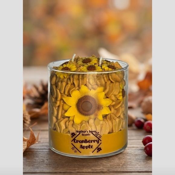 Handmade Other - Sunflower Cranberry Apple Candle